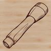 Vector illustration of a torch for outdoor lighting and camping equipment.