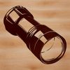 Outdoor Adventure Torch Icon Illustration of a flashlight or torch used in outdoor activities such as camping.
