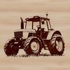 Farm Tractor Illustration in Vector Format Vector illustration of a farm tractor for graphic design projects.