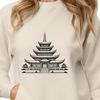 Ancient Asian Architecture Buddhist temple architectural design with intricate details