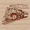 Stylized Train Vector Art A stylized illustration of a train, designed as vector art suitable for various digital applications.