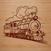 Free Train Graphics Download A vector illustration of a train with detailed graphics.