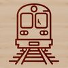 A stylized illustration of a locomotive train, suitable for vector graphics and commercial or personal projects.