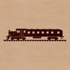 An illustrative train vehicle in vector format.