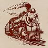Beautiful Train SVG Design Illustration of a train with vector design elements, suitable for digital cutting machines and laser cutters.
