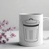 Simple Waste Management Icon Vector Art A simple waste management icon, ideal for use as vector art in digital design projects.