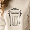 Beautiful Bin Illustration for Designs Vector illustration of a trash can with lid, suitable for clip art designs in various formats.