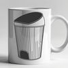 Free Illustration of a Beautiful Trash Can A simple illustration of a trash can with a lid, suitable for vector graphics and cutting machine designs.
