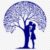 Romantic Tree Design SVG Vector art of a romantic tree design, perfect for wedding decorations or Valentine's Day celebrations.
