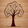 Simple Tree Design for Cricut Machines A simple tree illustration in vector format, suitable for cutting machines like Cricut or laser cutters.