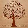 Nature's Emblem SVG Image A stylized illustration of a tree with branches and leaves, suitable for use in graphic design and digital art.