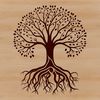 Free Nature-Inspired SVG Graphics A simple tree illustration made from clean vector lines and shapes.