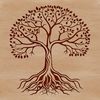 Vector Tree Design Illustration A detailed illustration of a tree with roots and branches, suitable for vector design.