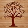 A detailed illustration of a tree in various formats including SVG, PNG, PDF, and DXF.