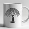 Tree of Devotion A stylized illustration of a tree with intertwined branches and roots, symbolizing the connection between lovers.