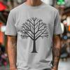 Tree Icon in Vector Outline A graphic representation of a tree in scalable outline form.