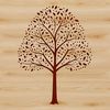 Free Clipart Tree Graphic A detailed illustration of a tree with foliage and branches, created using vector art.