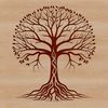 Beautiful Branches and Leaves A detailed illustration of a tree with leaves and branches, suitable for vector design projects.