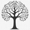 A detailed illustration of a tree with intricate branches and foliage, suitable for use in various design applications.