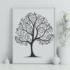 Beautiful Tree Design for Cutting Machines An SVG tree design suitable for digital cutting machines and laser engraving.