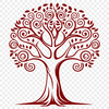 Laser Cuttable Tree Vector Graphics A digital representation of a tree in vector format, suitable for cutting machines and laser cutters.