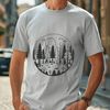 Beautiful SVG Tree Scene A detailed illustration of a dense forest with various trees and foliage.