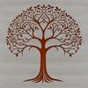 Free Tree Graphic Vector Art A detailed illustration of a tree with leaves and branches, suitable for use in graphic design projects.