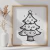 Christmas Tree In DXF Format - Free Digital Download, Commercial Use