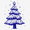 Unique Christmas Tree In SVG For Free Download