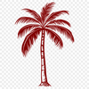 Palm Tree Vector Drawing In PDF File Format For Free Download