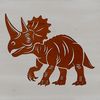 Beautiful Triceratops art SVG file A prehistoric Triceratops dinosaur illustration.