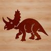 Vector Dinosaur Artwork Design Triceratops illustration in vector format, suitable for printing and cutting.