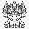 Artistic Triceratops - For Sublimation Project