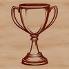 A stylized trophy icon in vector format, suitable for digital applications.