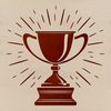 A 3D illustration of a sport trophy, designed as vector art for cutting machines.