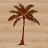 Beautiful Palm Tree Clip Art A stylized palm tree graphic suitable for digital designs and crafts.