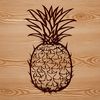 Sweet Tropical Fruit Illustration A digital illustration of a pineapple, a popular tropical fruit often associated with vacations.