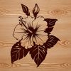 Bloom Beauty Floral Icon A stylized illustration of a hibiscus flower in bloom, suitable for floral-themed designs.