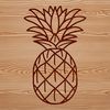 Vibrant Pineapple Illustration A colorful illustration of a pineapple, a popular tropical fruit often associated with vacation destinations.