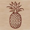 Pineapple Illustration in SVG Format A stylized illustration of a pineapple, suitable for digital designs and projects.