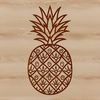 A high-quality vector illustration of a pineapple, suitable for various designs and projects.