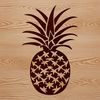 Fresh Pineapple Vector Illustration A detailed illustration of a ripe pineapple with green leaves and yellow fruit.