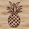 Pineapple SVG Graphic A digital representation of a tropical fruit, created as a scalable graphic.