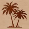 Beautiful Palm Tree SVG Clip Art Design Vector illustration of a palm tree in a tropical environment.