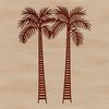 Tropical Oasis SVG Illustration A stylized illustration of a palm tree in a tropical setting, suitable for vector art designs.