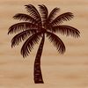 Beautiful Palms SVG Design An ornamental palm tree graphic suitable for digital design projects.