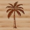 Tropical Oasis Vector Art A group of palm trees swaying in the breeze, against a blurred background.