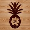 Flat Design Pineapple Vector Graphics A detailed, flat design of a pineapple for graphic use or crafting projects.
