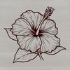 Colorful Hibiscus Flower SVG A colorful illustration of a hibiscus flower in vector format, ideal for digital designs.