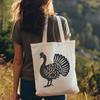 Vector illustration of a domesticated turkey with brown feathers and wattle.